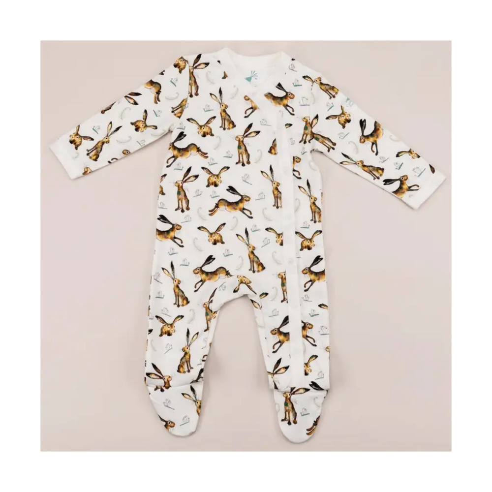 Molly Hare Print Babygrow