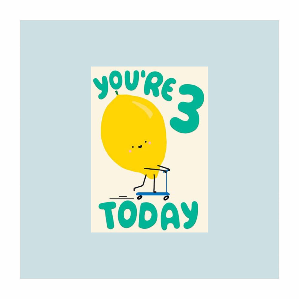 3rd Birthday Lemon Card