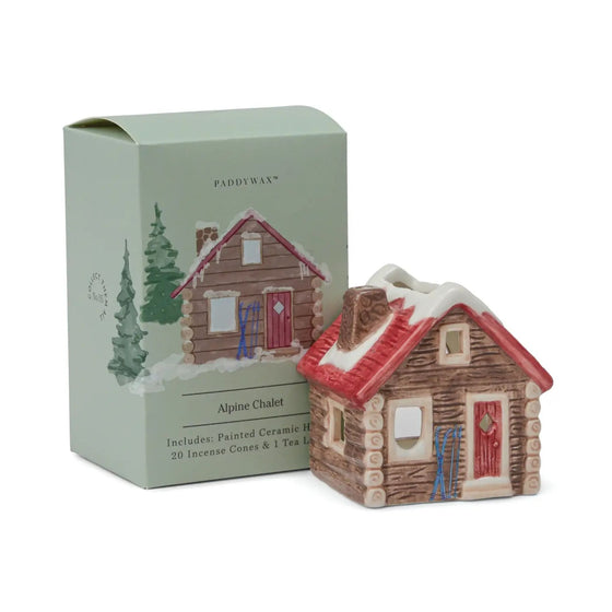 Paddywax Alpine Chalet Style Incense & Tea Light Holder