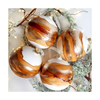 Hand-painted Glass Bauble - Amber