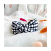 Black & White Gingham Knot Headband