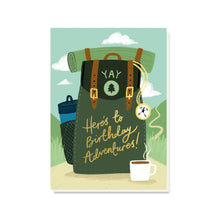  Birthday Backpacker Card