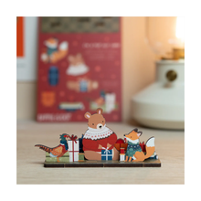  Bear, Pheasant & Fox Christmas Wooden Pop Out Card