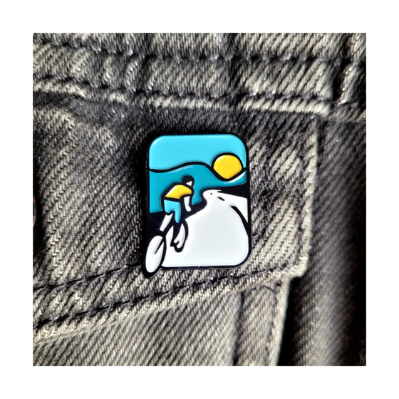 Bike Enamel Pin Badge