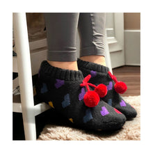  Black Heart Super Cosy Slippers