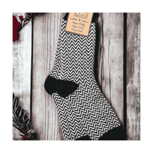  Black Herringbone Super Cosy Socks