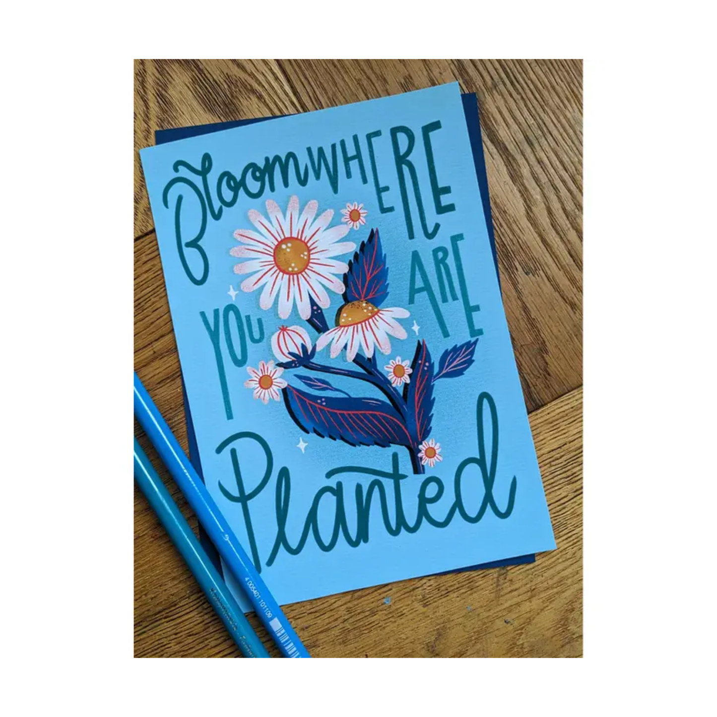 Bloom Where You Are Planted Hand Lettering Print