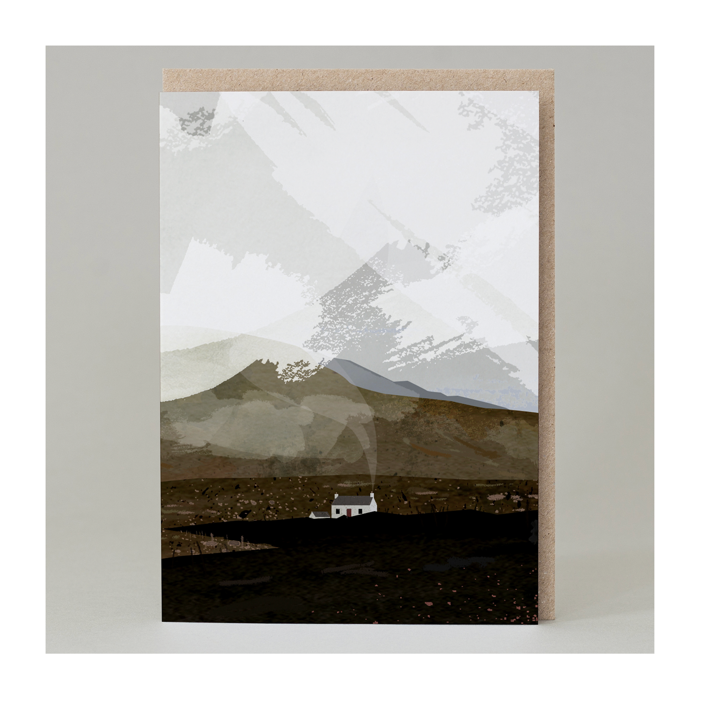 Bothy Hill Landscape Greeting Card