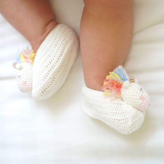 Crochet Unicorn Booties