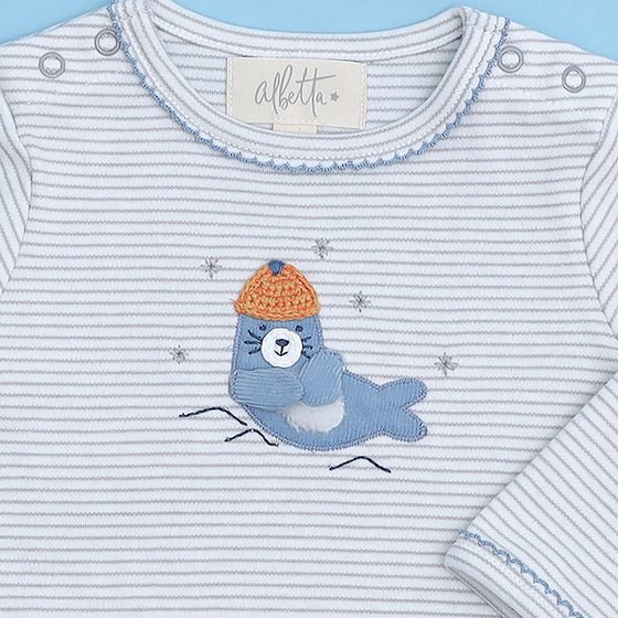 Appliqué Sebby Seal Babygro