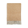 Camel Beige Double Face Recycled Wool Throw