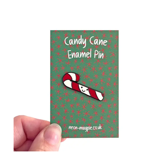 Candy Cane Enamel Pin