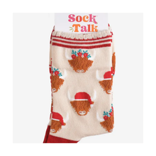  Christmas Highland Cow Ladies' Socks