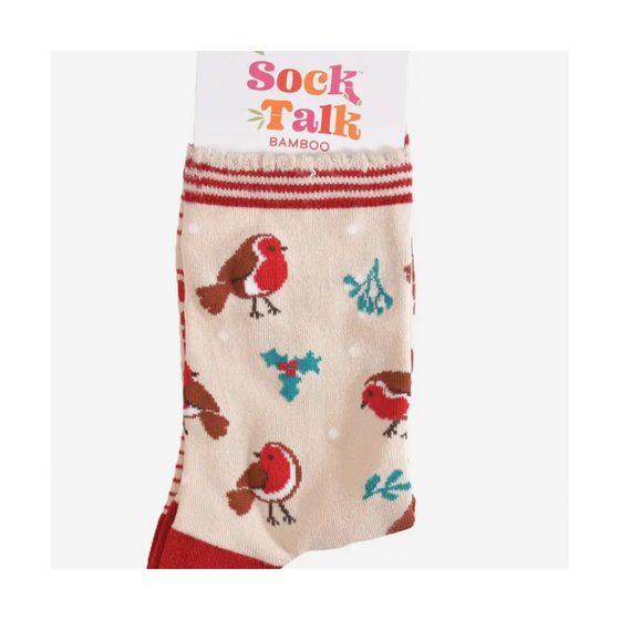 Christmas Robin Ladies' Socks