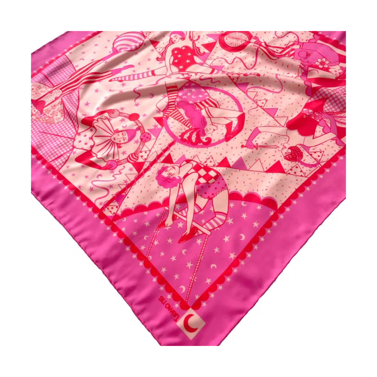 I Love the Circus Pink Eco Scarf / Headscarf