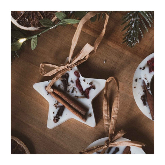 Cranberry, Orange and Cinnamon Star Scented Tree Decoration