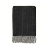 Crow Black Structure Recycled Wool Throw