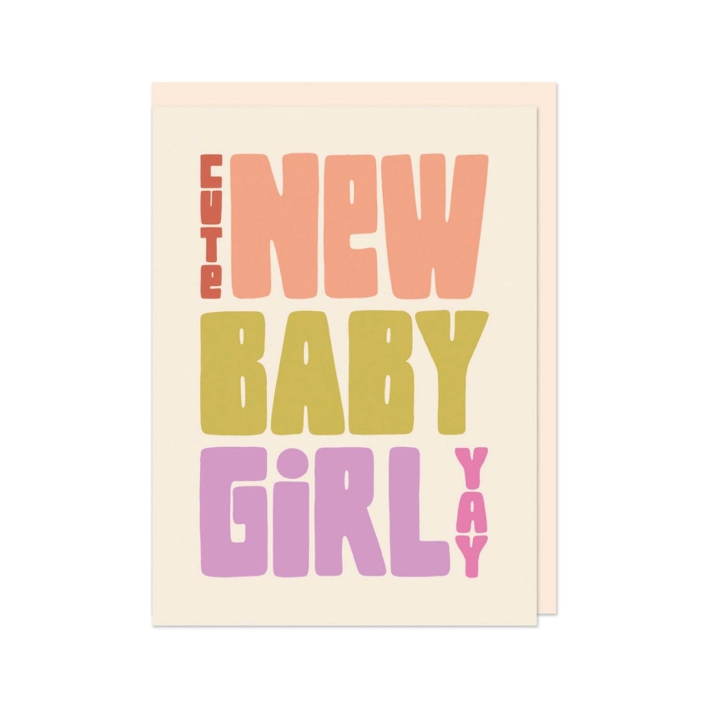 Cute New Baby Girl Card