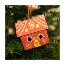  Gingerbread House Screen-Printed Decoration