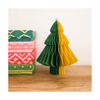 Green Tree Honeycomb Ornament Set