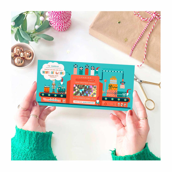 Santa's Elves Present Scratch Card