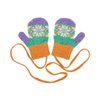 Kids' Patterned Lambswool Mittens Mittens on a String