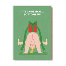  Festive Bottoms Up card