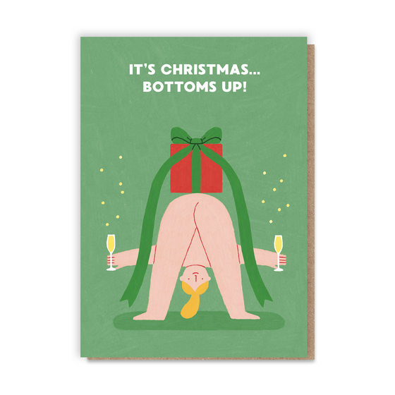 Festive Bottoms Up card