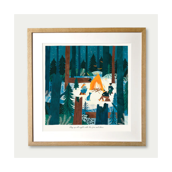 Fire and Stars Art Print