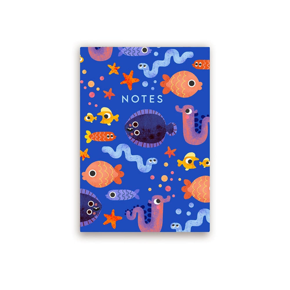 
                  
                    A bright and fun A5 notebook with a sea creature design by Emily Nash. Perfect for all of your doodles, lists and creative ideas, to give as a gift or keep for yourself!
                  
                