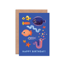  Fish Faces Birthday Card