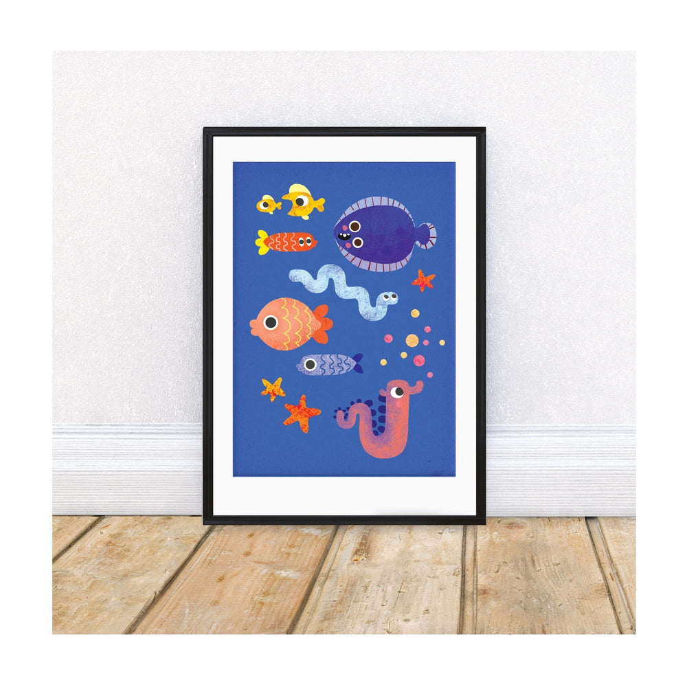 
                  
                    A fun and colourful A4 heavyweight print from Emily Nash featuring under the sea creatures
                  
                