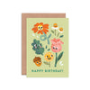 Flower Faces Birthday Card