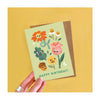 Flower Faces Birthday Card