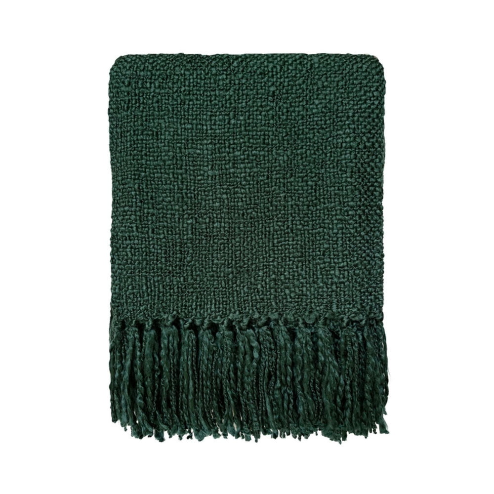 Forest Green Solid Throw