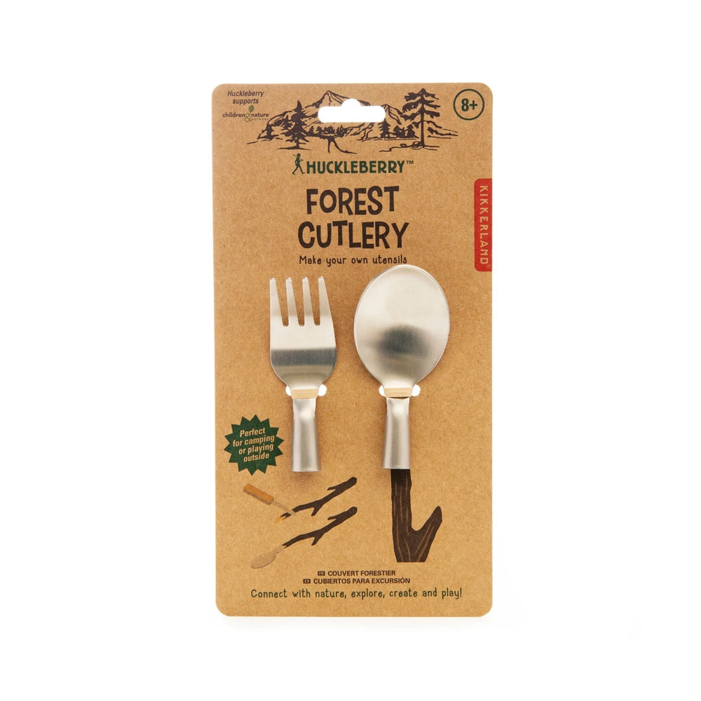 Stainless Steel forest cutlery from Kikkerland. The perfect addition to your camping bag. 