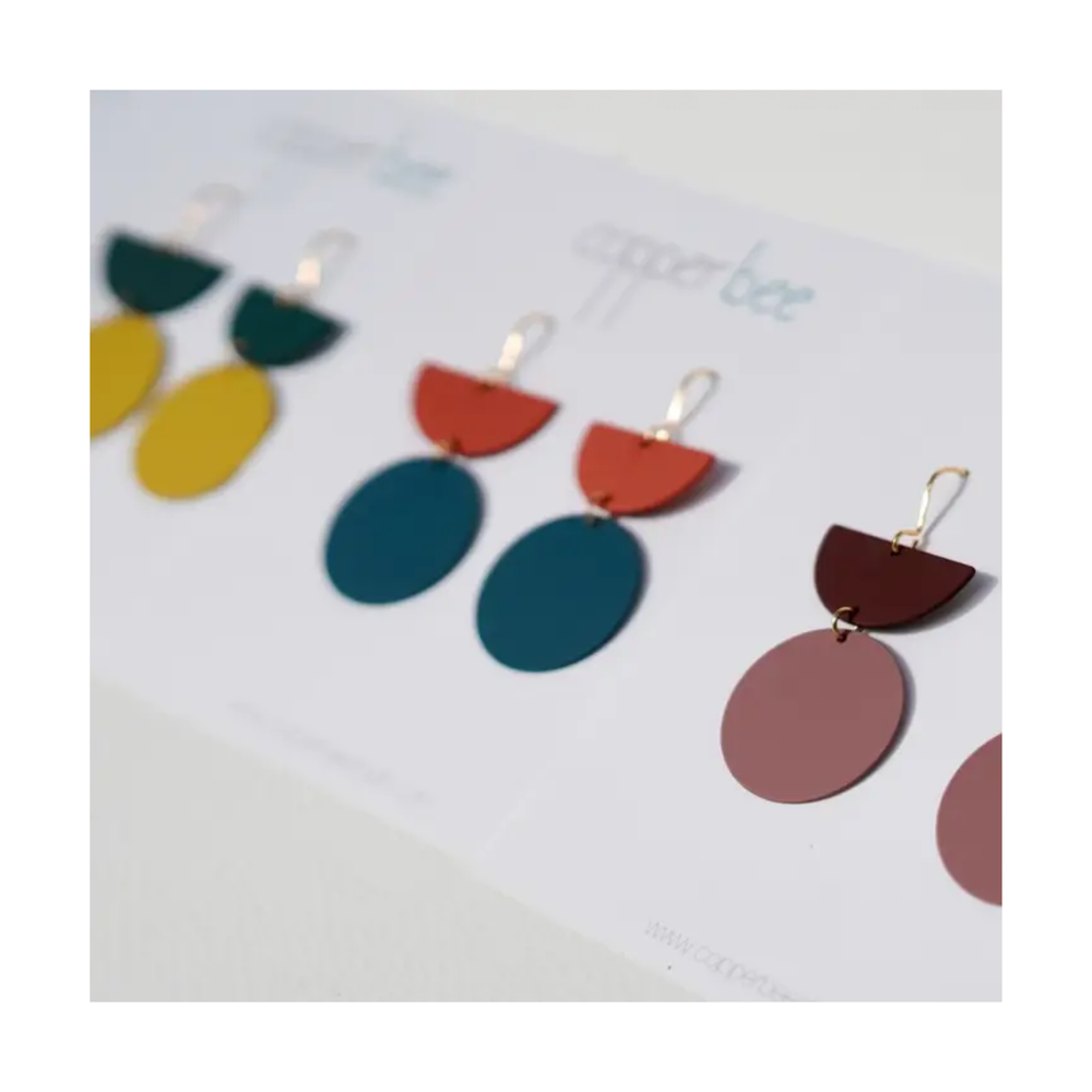 
                  
                    Geometric Shape Statement Earrings
                  
                