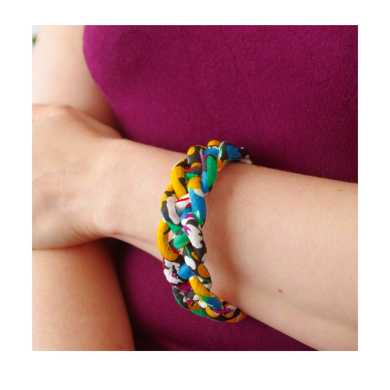 Gloria Lomo Braided Bangle