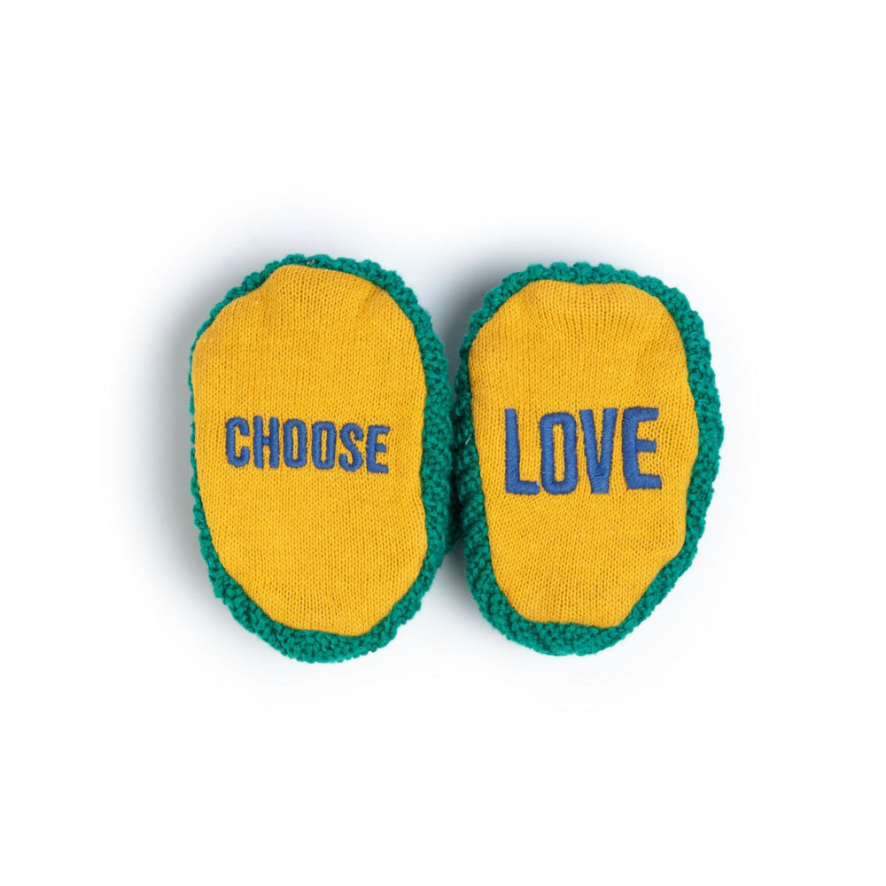 
                  
                    Choose Love Green Cotton Knit Baby Slipper Socks
                  
                