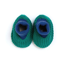  Choose Love Green Cotton Knit Baby Slipper Socks