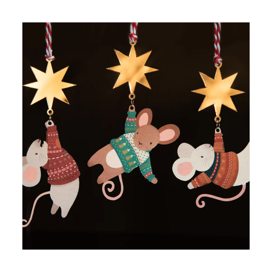 Green Hanging Mouse Decoration