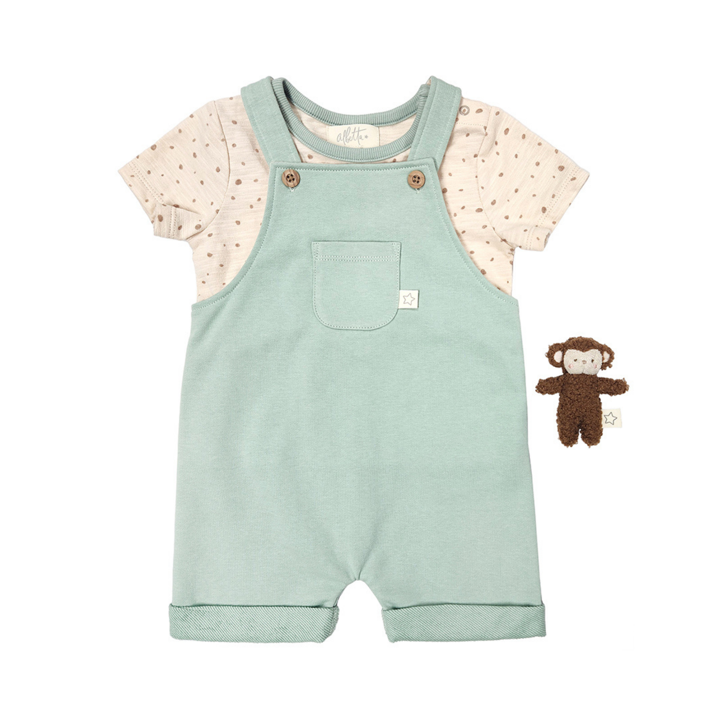 Archie Monkey Dungaree Set