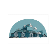  Edinburgh Castle Art Print (Blue)