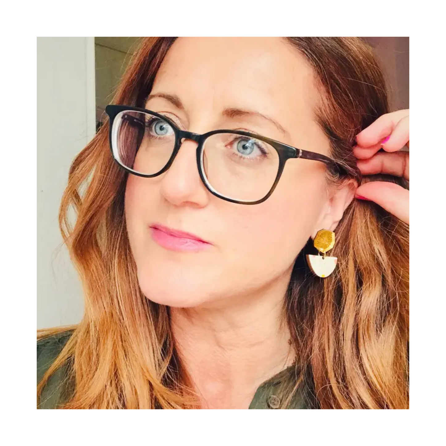 Modern Terrazzo Statement Earrings