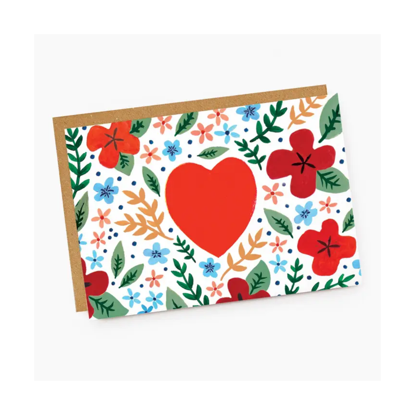 Red Love Heart Card