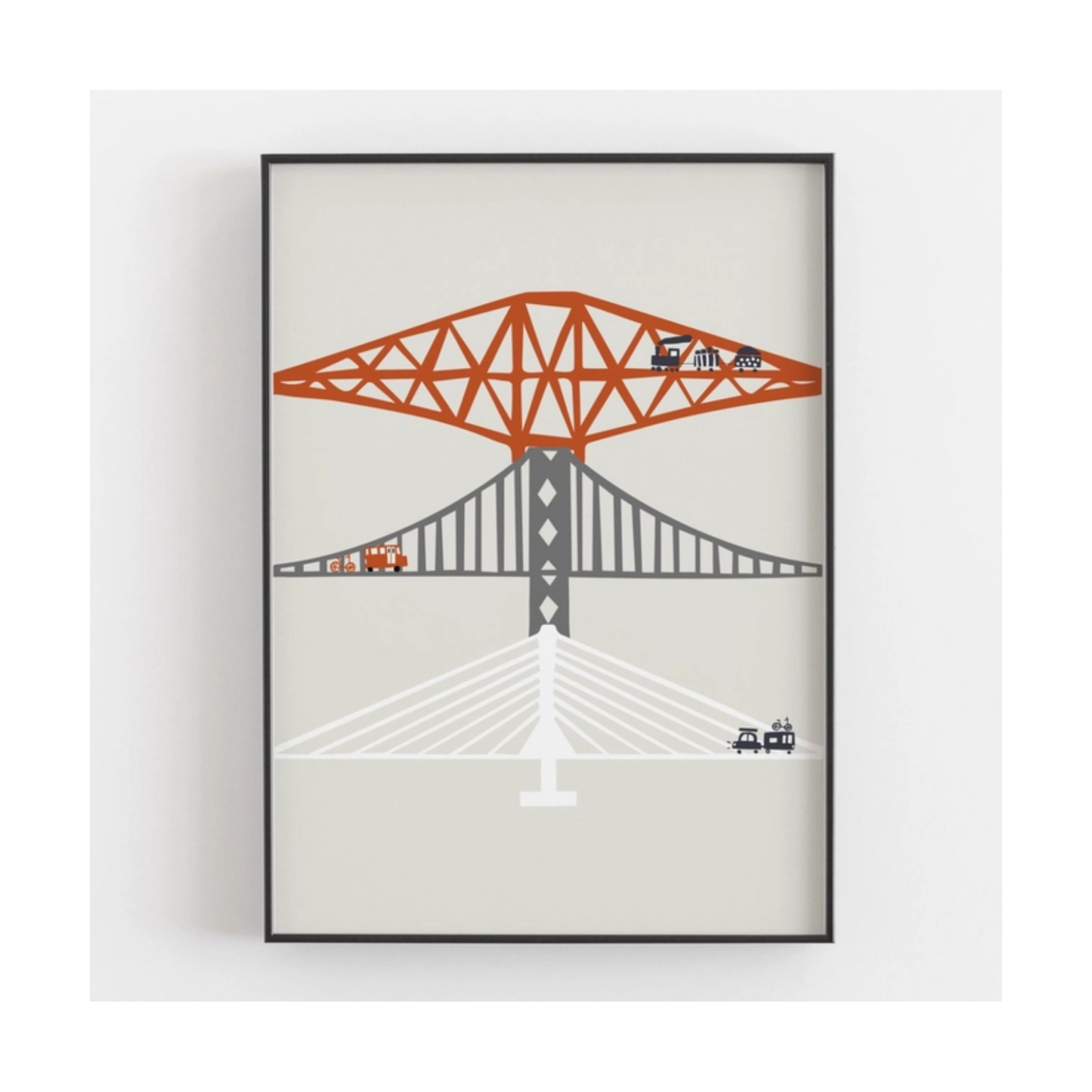 Forth Bridges Art Print (Daytime)