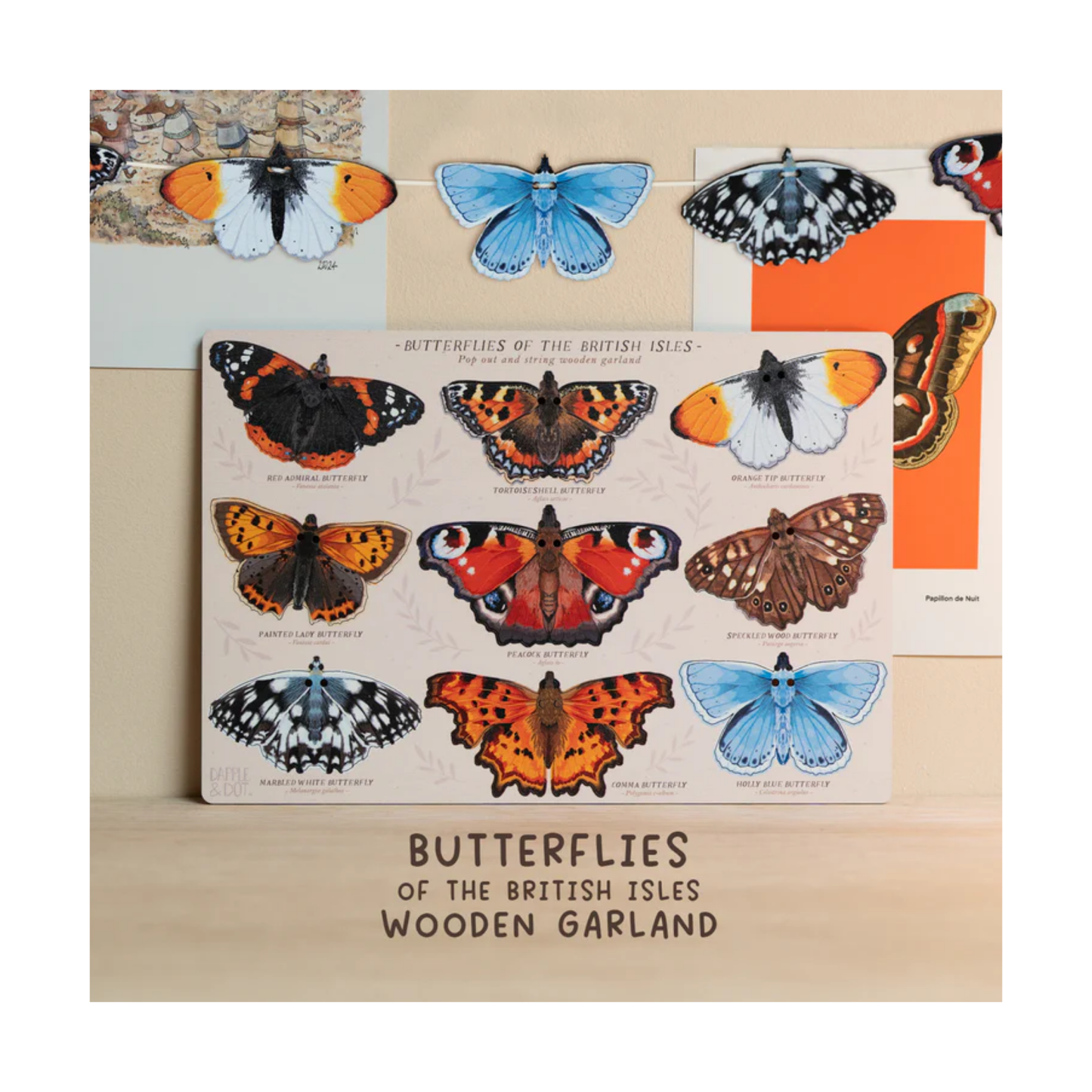 British Butterflies Garland