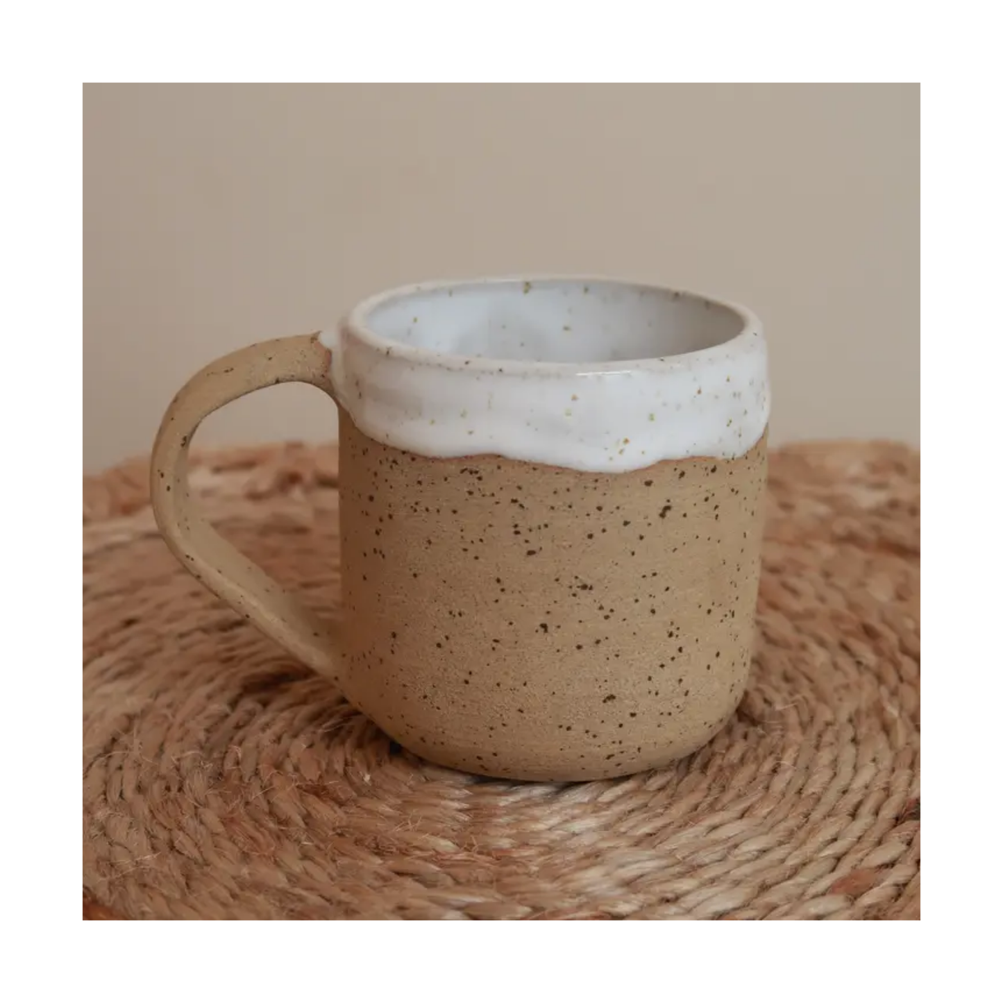 Speckled Raw Clay Ceramic Mug