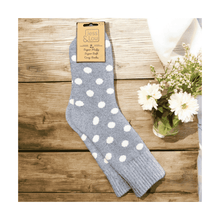  Women's Grey Spot Socks