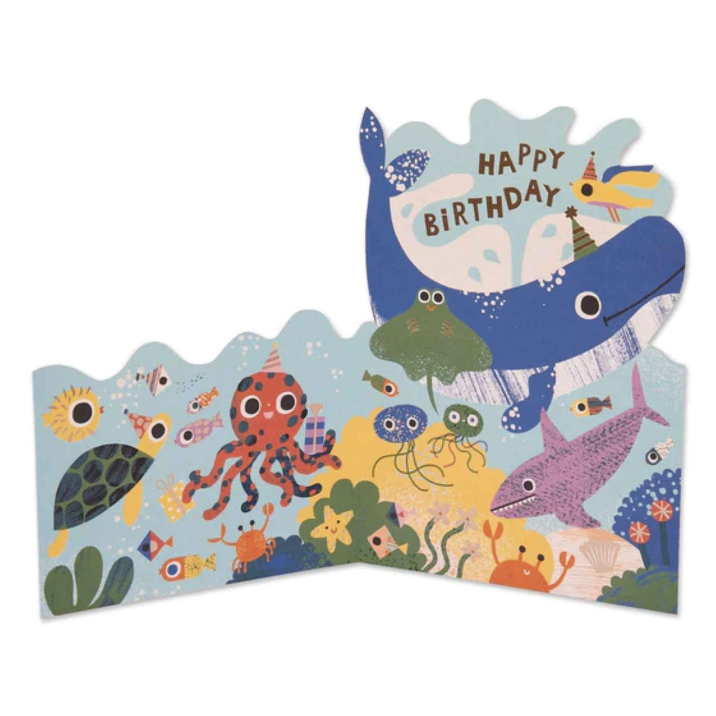 Under the Sea Children's Fold Out Birthday Card